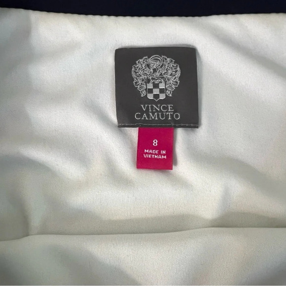 Vince Camuto Striped Watercolor Dress Sz 8 - Picture 10 of 12